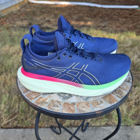 Asics Gel Nimbus 25 1012B356 Indigo Blue Running Shoes Sneakers Women Size 9 - Picture 1 of 9